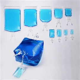 Bolsa de 250 litros 3D descartable con 3 puertos, estéril